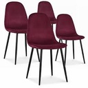 silla de terciopelo con patas metalicas