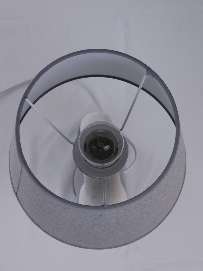 LAMPARA C/ BASE DE PORCELANA 20*20*31.5CM