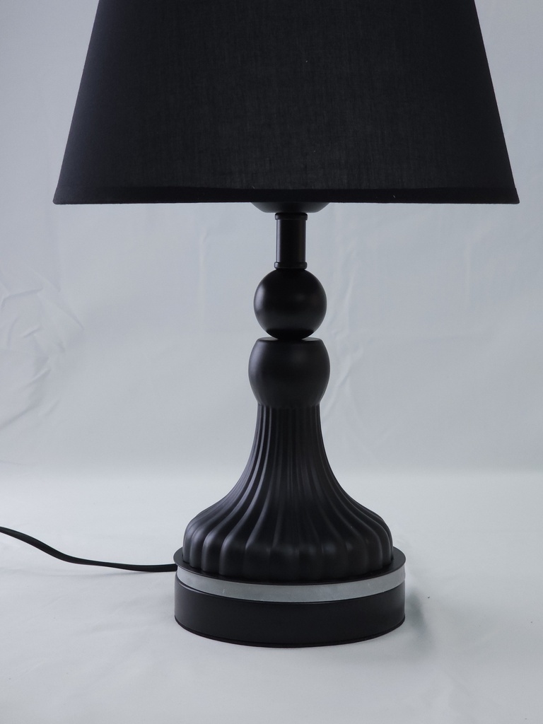 LAMPARA C/ BASE DE ACERO  25*25*42CM