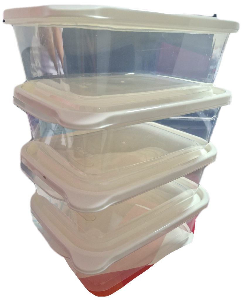 set de 4 pozuelos  plásticos