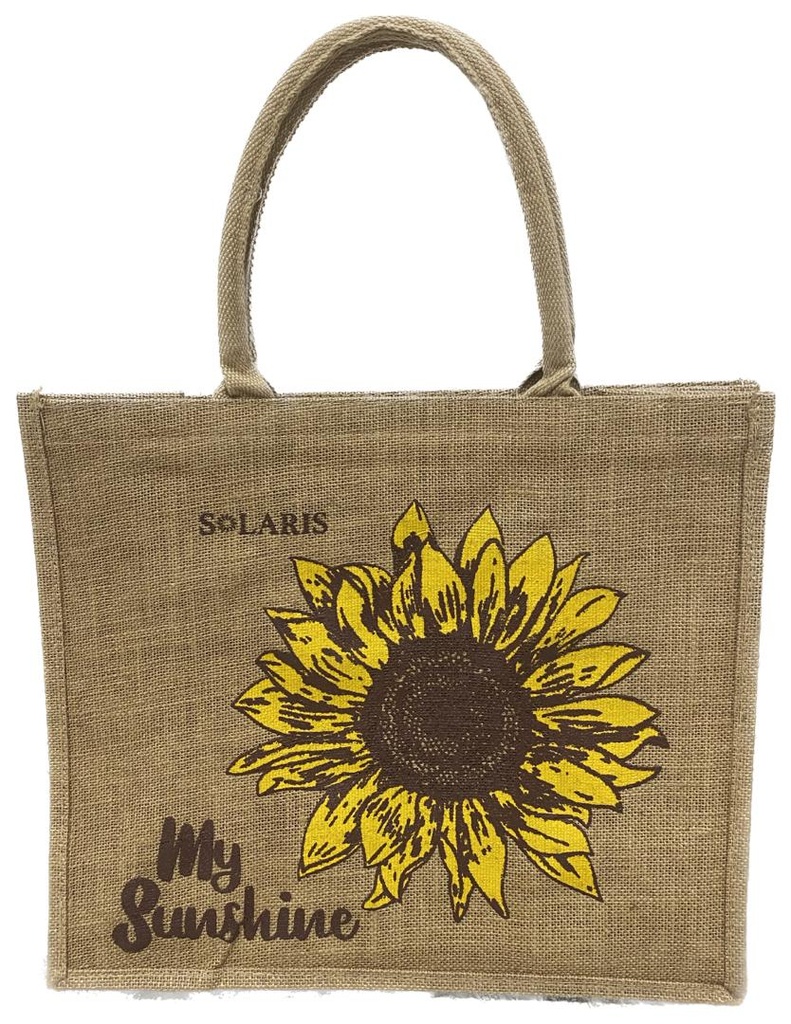 yute tradicional con zipper girasol