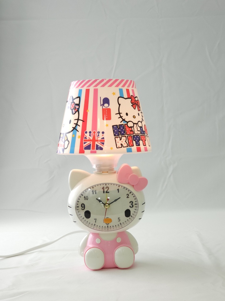 LAMPARA C/ RELOJ 13.5*13.5*26cm