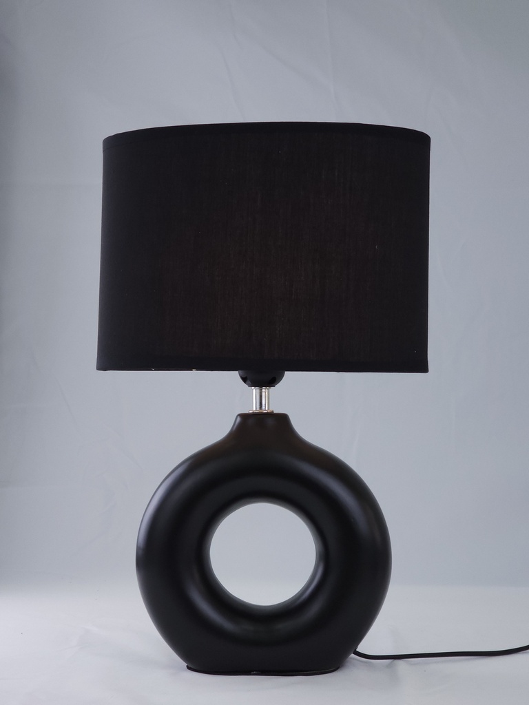 LAMPARA C/ BASE DE PORCELANA  26*26*41CM