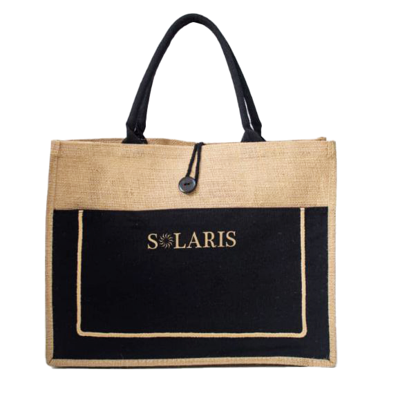 Bolso Yute con Zipper y Bolsillo Solaris