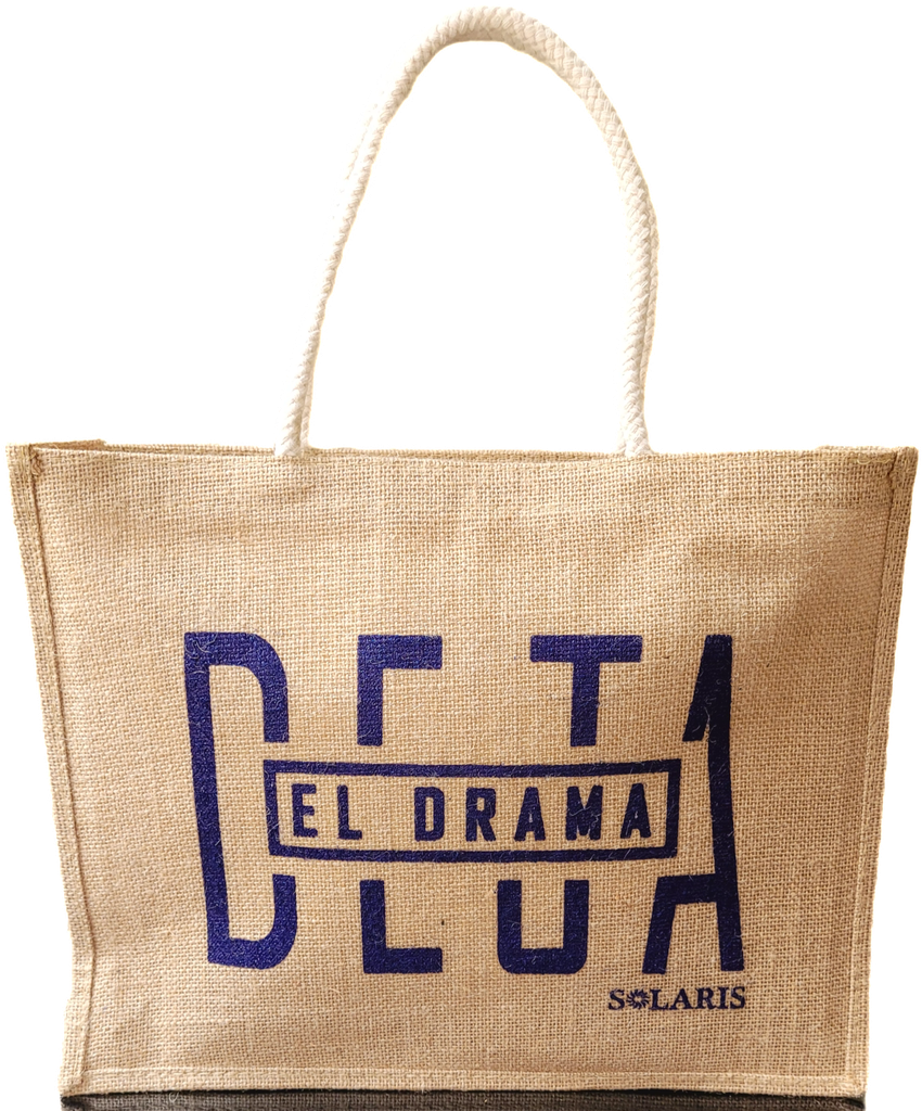 Bolso de yute con zipper Deja el drama