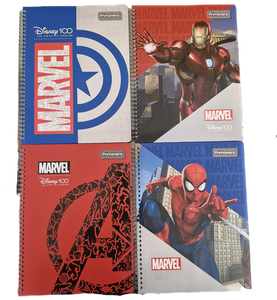 Cuaderno 80 hojas. Marvel