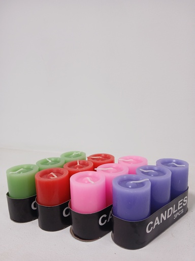 [ZK8F070112] Set de tres Velas