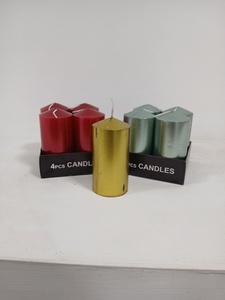 Set de 4 velas brillantes medianas