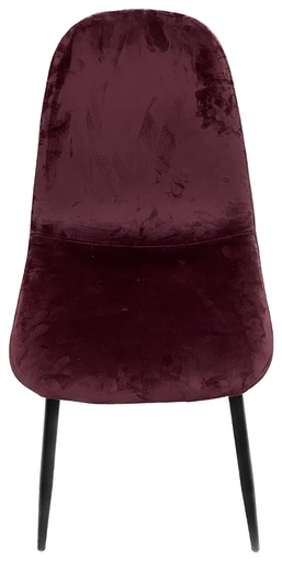 [zk8f080044] silla de terciopelo con patas metalicas