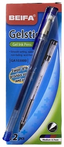 bolígrafo de gel azul